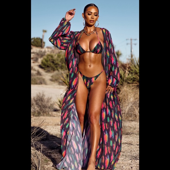 Achilles sheer cover up multi black - Picture 3 of 4